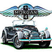 Morgan Plus 4 Blkgray Art Print