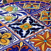 Mosaic Tile Tabletop Art Print