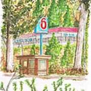 Motel 6 In Mammoth Lakes - California Art Print