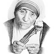 Mother Theresa Art Print