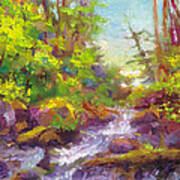 Mother's Day Oasis - Woodland River Art Print