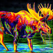 Motley Moose Art Print