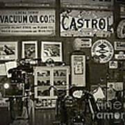 Motorcycle Museum - Oils - Old Signage Art Print
