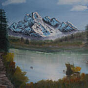 Mountain And River Art Print