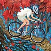 Mountain Biking Art Print