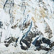 Mountaineer Looking At Annapurna 8091m Art Print