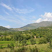 Mountains Sky And Clouds Swat Valley Pakistan Art Print