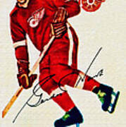 Mr. Hockey Art Print