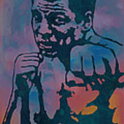 Muhammad Ali  - Stylised Etching Pop Art Poster Art Print