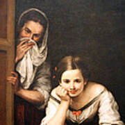 Murillo's Two Women At A Window Art Print