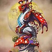 Mushroom Dragon Art Print