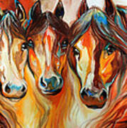 Mustang Gang Art Print