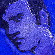 My Blue Elvis Art Print