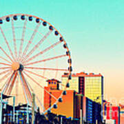 Myrtle Beach Skywheel Art Print