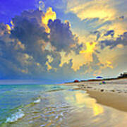 National Seashore Navarre Pensacola Beach Florida Blue Sunset Art Prints Art Print