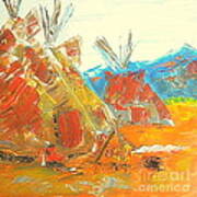 Native American Camp 1 Art Print