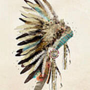 Native Headdress Art Print