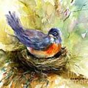 Nesting Robin Art Print