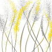 Neutral Sunshine - Yellow And Gray Modern Art Art Print