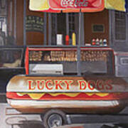 New Orleans Lucky Dog Art Print