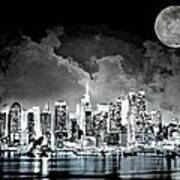 New York City Night Lights Art Print