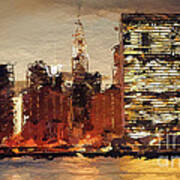 New York City Skyline Abstract 2 Art Print