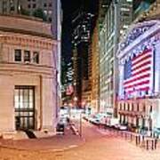 New York City Wall Street Panorama Art Print