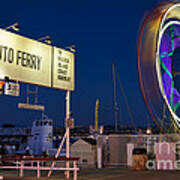 Newport Beach Auto Ferry Art Print