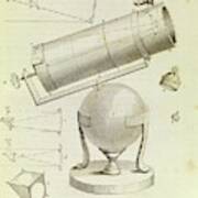 Newton On Telescopes Art Print