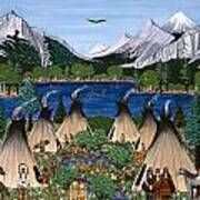 Nez Perce Wallowa Lake Art Print