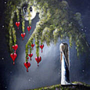 Night Of The Bleeding Hearts By Shawna Erback Art Print