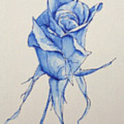 Niki's Rose Art Print