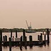 Norfolk Harbor Dusk Art Print