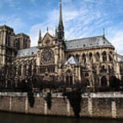 Norte Dame Cathedral-the South Side Art Print