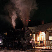 North Freedom Wisconsin Steam Train Art Print