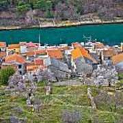 Novigrad Dalmatinski House Rooftops And Channel Art Print