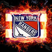 Ny Rangers Are Hot Art Print