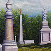Oakwood Cemetery Jefferson Texas Art Print