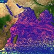 Ocean Currents In The Indian Ocean Art Print
