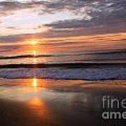 Ocean Isle Beach At Sunrise Art Print