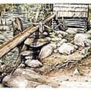 Ogle Grist Mill Art Print