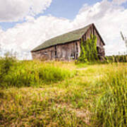 Old Barn In Ontario County - New York State Art Print