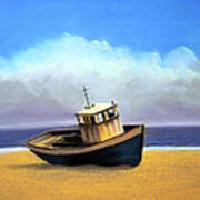 Old Boat - Pastel Art Print