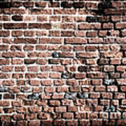 Old Brick Wall Grunge Background Art Print