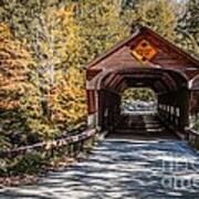 Old Covered Bridge Vermont Art Print