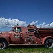 Old Fire Truck Art Print