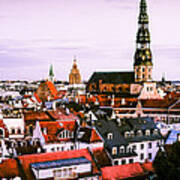 Old Riga From The Top Art Print