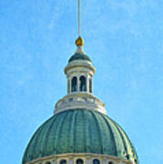 Old St. Louis County Courthouse Dome Art Print