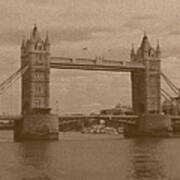 Old Style Tower Bridge Art Print
