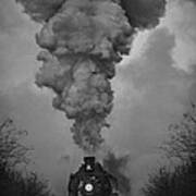 Old Time Steam Locomotive Art Print